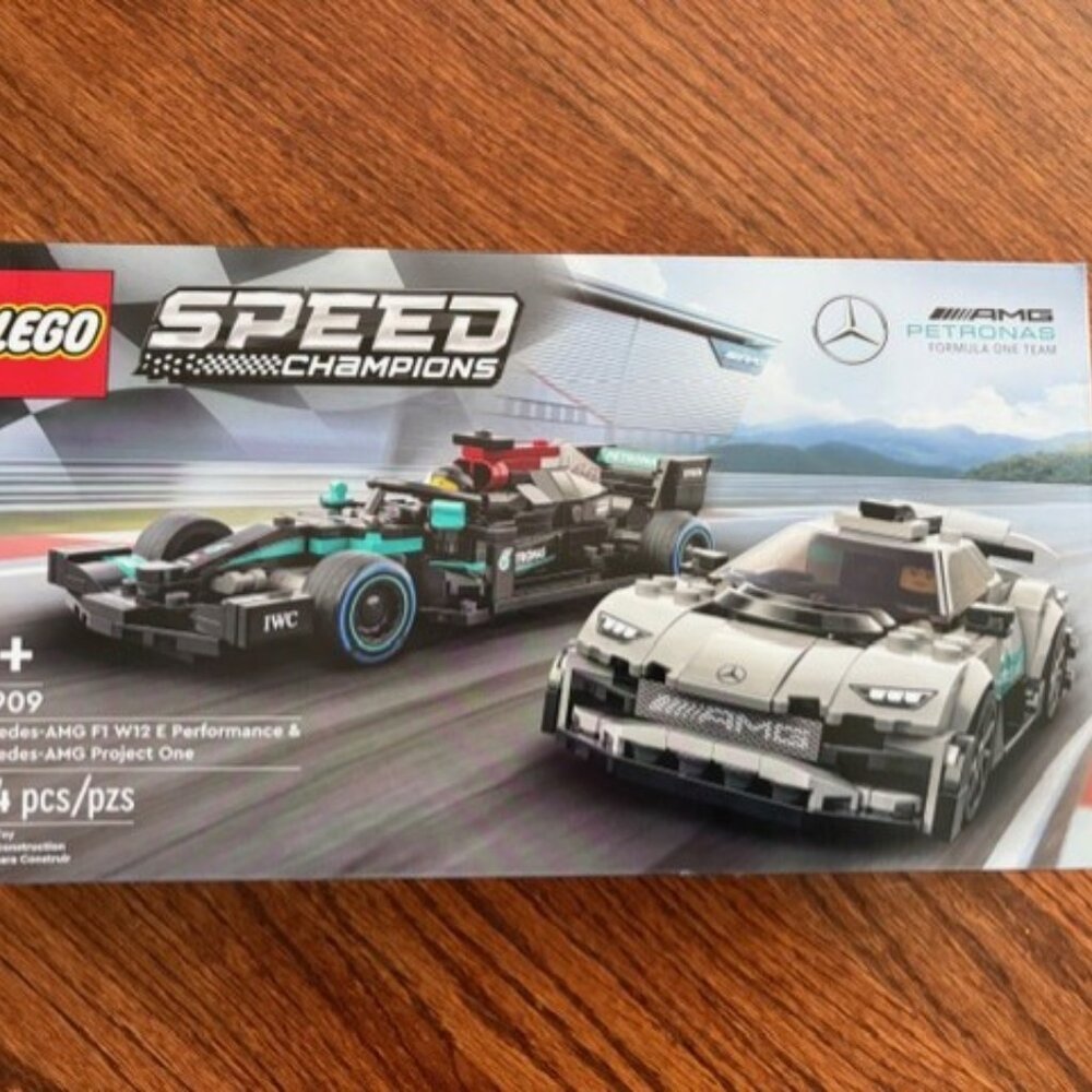 LEGO Speed Champions F1 Mercedes AMG W12 & Project One 76909 Retired Set New